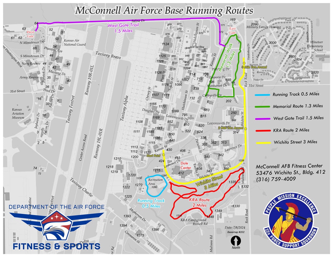 McConnell Air Force Base 22FSS Running Track